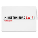 KINGSTON ROAD  Greeting/note cards