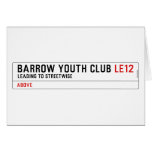 BARROW YOUTH CLUB  Greeting/note cards