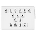 Welcome
 Back
 to
 school  Greeting/note cards