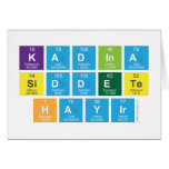 Kadina 
 Siddete
 Hayir  Greeting/note cards