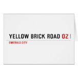 YELLOW BRICK ROAD  Greeting/note cards
