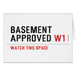 BASEMENT  APPROVED  Greeting/note cards