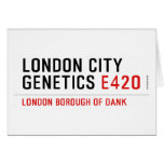 LONDON city genetics  Greeting/note cards