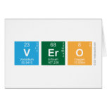 VERO  Greeting/note cards