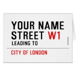 Your Name Street  Greeting/note cards