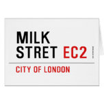 Milk  Stret  Greeting/note cards