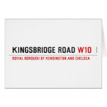 Kingsbridge Road  Greeting/note cards