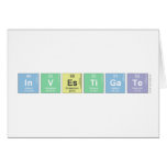 Investigate  Greeting/note cards