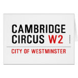 Cambridge Circus  Greeting/note cards
