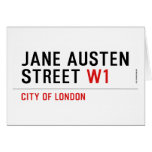 Jane Austen Street  Greeting/note cards