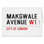 Makgwale Avenue  Greeting/note cards