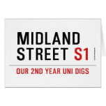Midland Street  Greeting/note cards
