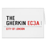 THE  GHERKIN  Greeting/note cards
