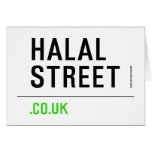 Halal Street  Greeting/note cards