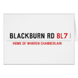 Blackburn Rd  Greeting/note cards
