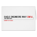Eagle Engineers way  Greeting/note cards