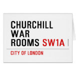 Churchill war rooms  Greeting/note cards