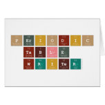 Periodic
 Table
 Writer  Greeting/note cards