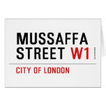 Mussaffa Street  Greeting/note cards