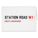 station road  Greeting/note cards