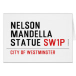 nelson mandella statue  Greeting/note cards