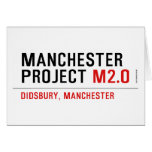 Manchester Project  Greeting/note cards