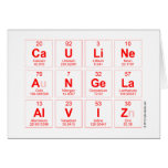 Cauline 
 Angela
 Alviz  Greeting/note cards