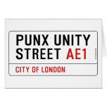 PuNX UNiTY Street  Greeting/note cards