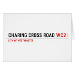 Charing Cross ROAD  Greeting/note cards