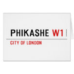 Phikashe  Greeting/note cards
