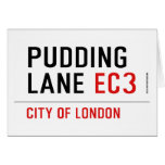 PUDDING LANE  Greeting/note cards
