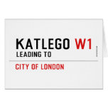 KATLEGO  Greeting/note cards