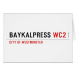BAYKALPRESS  Greeting/note cards