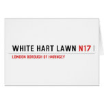 white hart lawn  Greeting/note cards