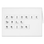 Periodic
 Table
 Writer  Greeting/note cards