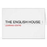 The English HOUSE  Greeting/note cards