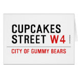 cupcakes Street  Greeting/note cards