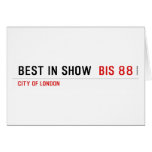 Best In Show   Greeting/note cards