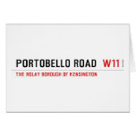 Portobello Road   Greeting/note cards