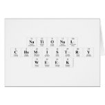 National 
 Chemistry 
 Week  Greeting/note cards
