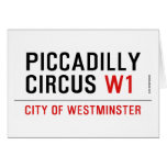 piccadilly circus  Greeting/note cards