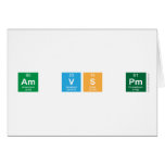 am vs pm  Greeting/note cards