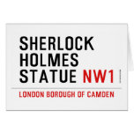 sherlock holmes statue  Greeting/note cards