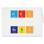MRS
 
 BABS  Greeting/note cards