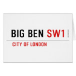 bIG BEN  Greeting/note cards
