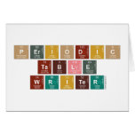 Periodic
 Table
 Writer  Greeting/note cards