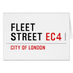 FLEET  STREET  Greeting/note cards
