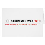 Joe Strummer Way  Greeting/note cards
