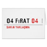 04 fırat  Greeting/note cards