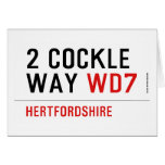 2 Cockle Way  Greeting/note cards